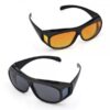 Anti Glar Day & Night Glasses (Pack of 2)