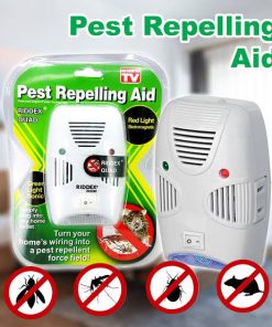 Electronic Ultrasonic Healthy Rechargeable Anti Mosquito Insect Pest Reject Mouse Repellent Repeller Practical Home EU/US Plug (New Model)